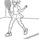 Malvorlage Tennis