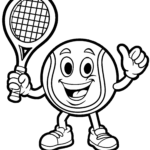 Malvorlage Tennis