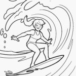 Malvorlage Surfen - Wellenreiten Malvorlage Surfen - Wellenreiten