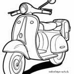 Malvorlage Motorroller Malvorlage Motorroller