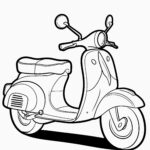 Malvorlage Motorroller Malvorlage Motorroller