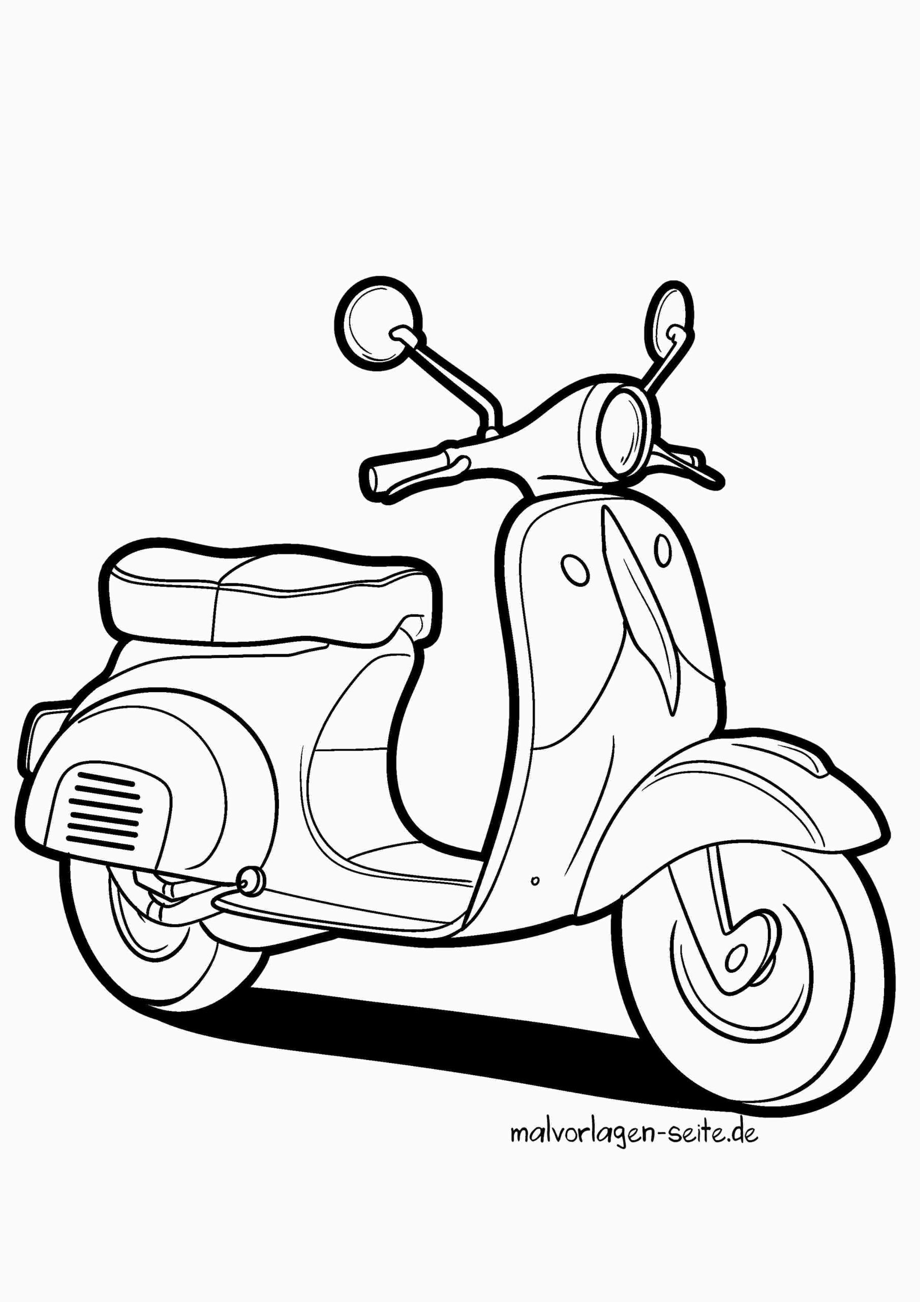 Malvorlage Motorroller