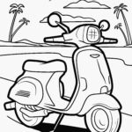 Malvorlage Motorroller Malvorlage Motorroller