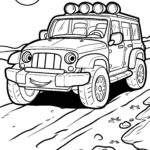 Malvorlage Geländewagen