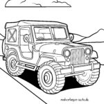 Malvorlage Geländewagen