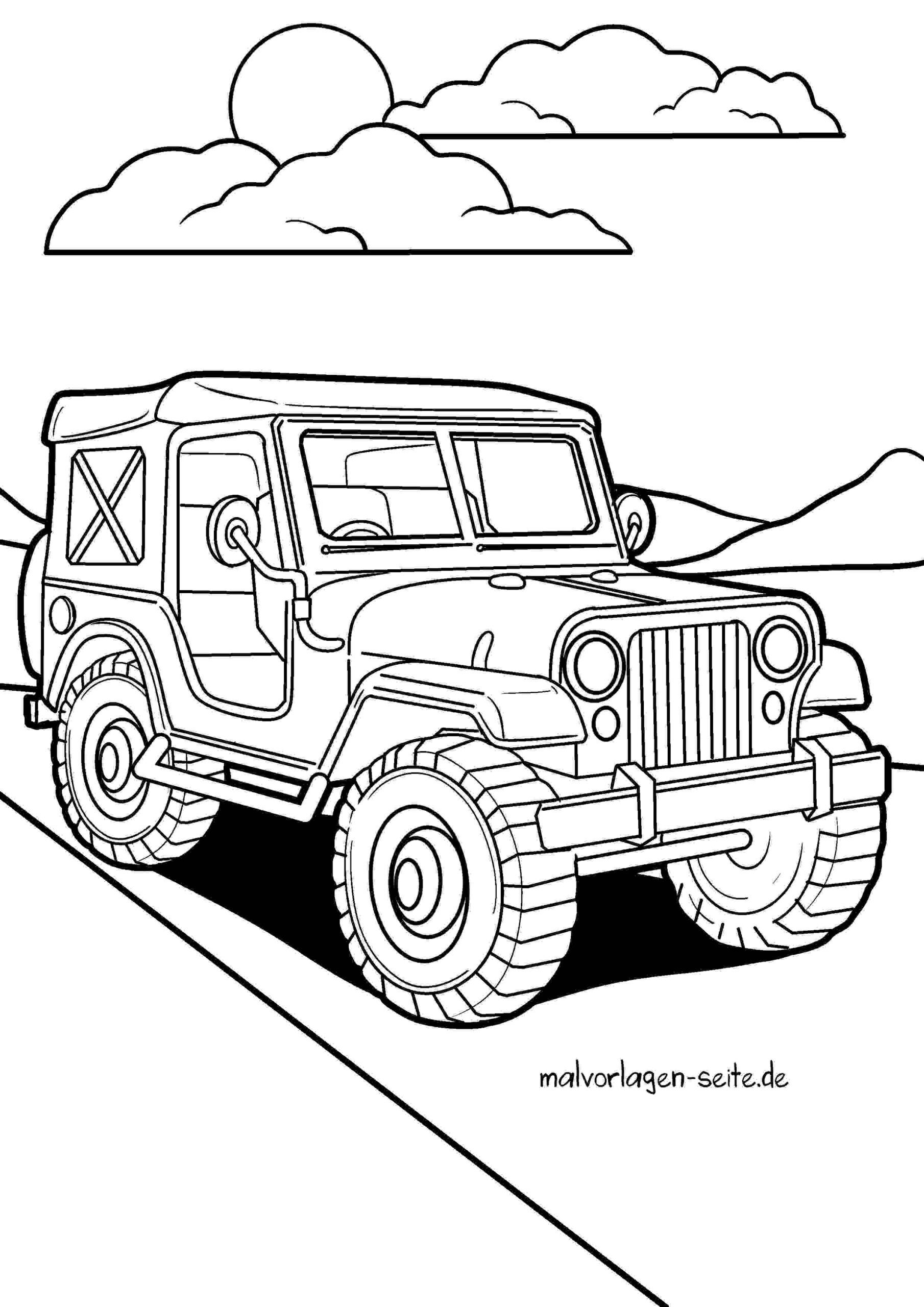 Malvorlage Geländewagen