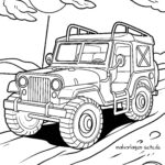 Malvorlage Geländewagen