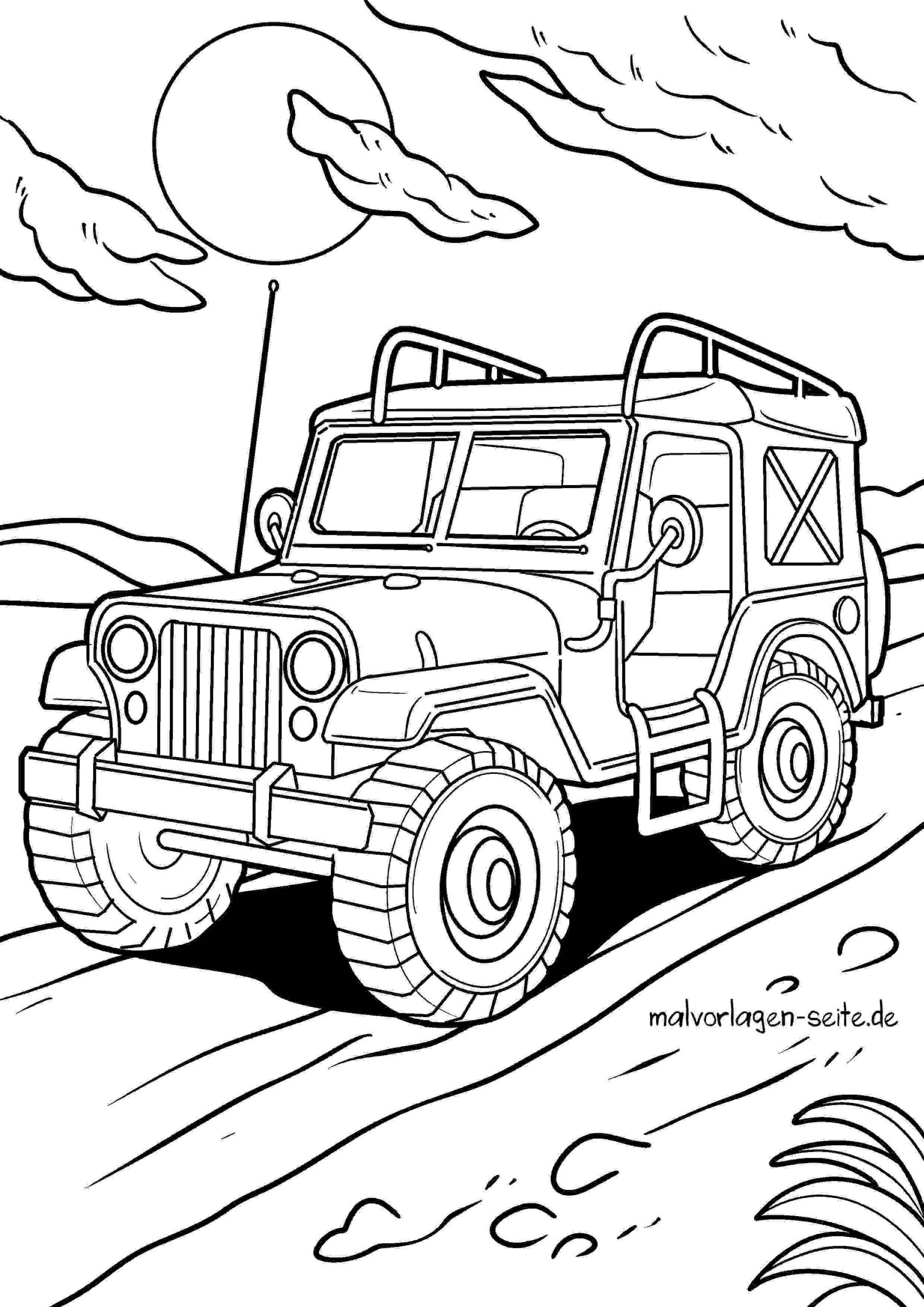 Malvorlage Geländewagen