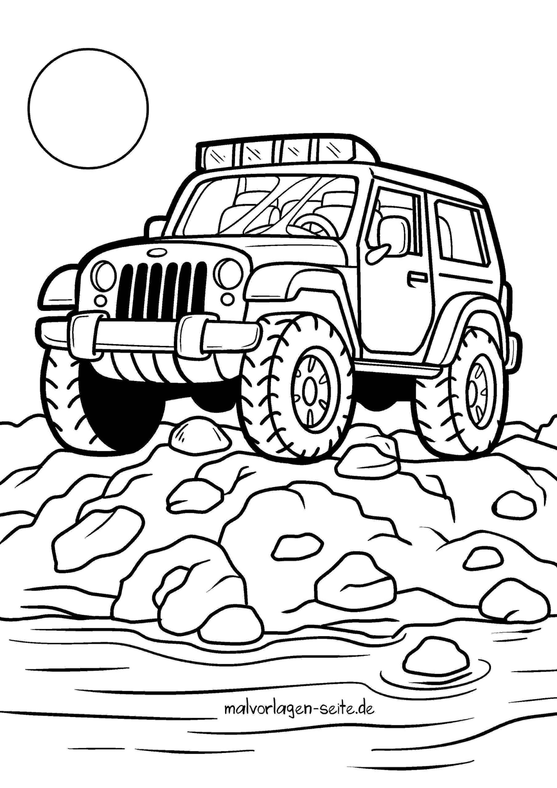 Malvorlage Geländewagen
