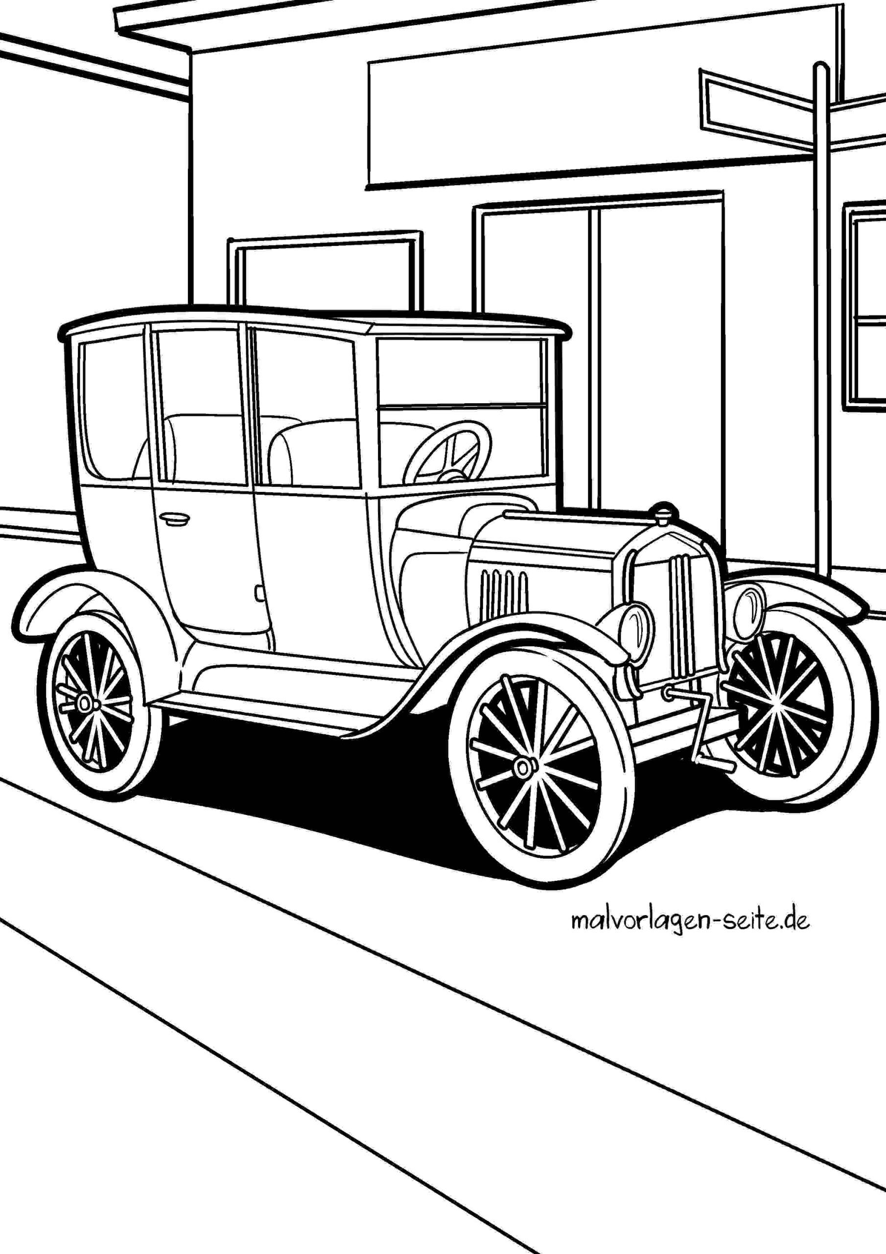 Malvorlage Oldtimer