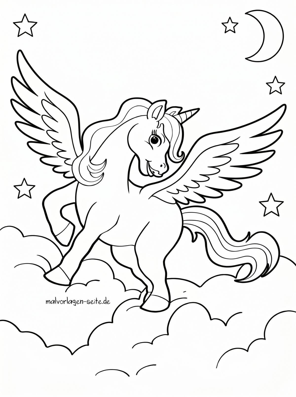 Malvorlage Einhorn