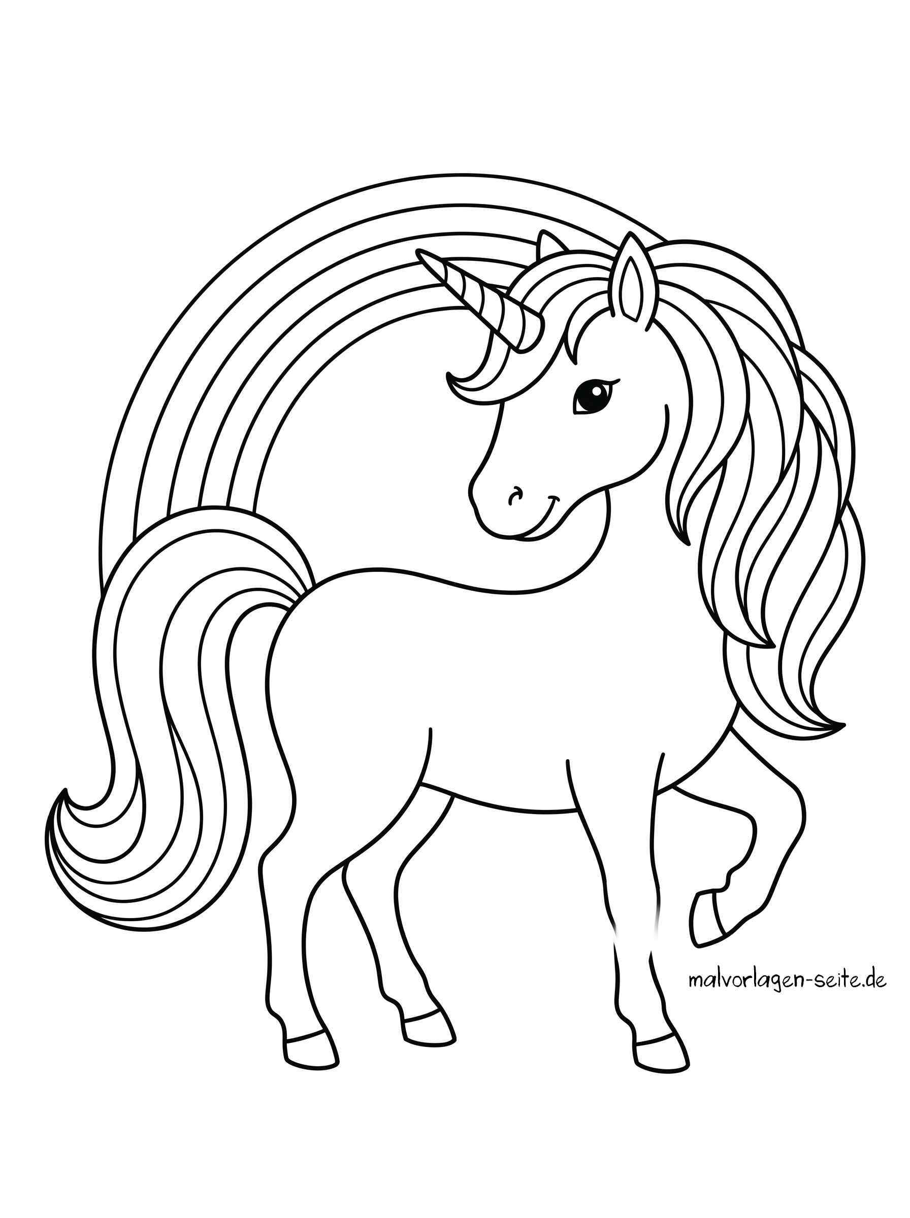 Malvorlage Einhorn