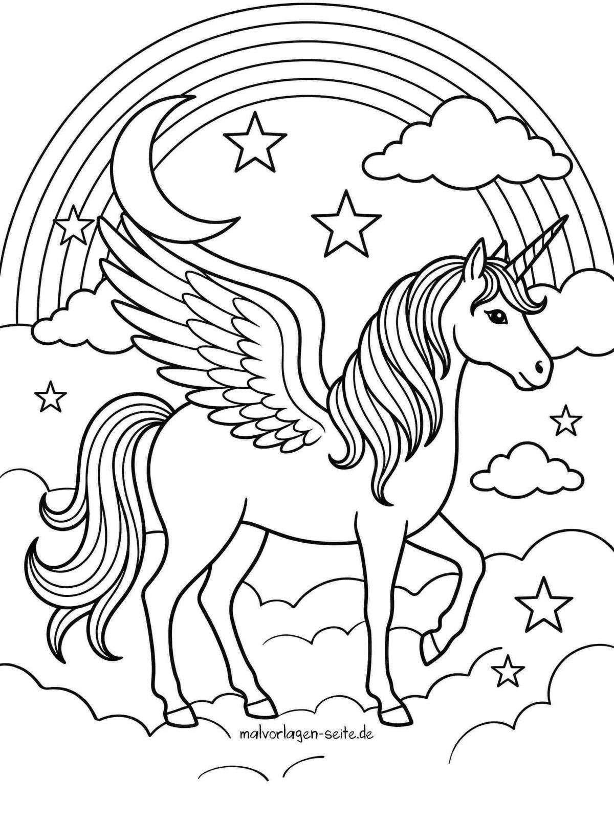 Malvorlage Einhorn