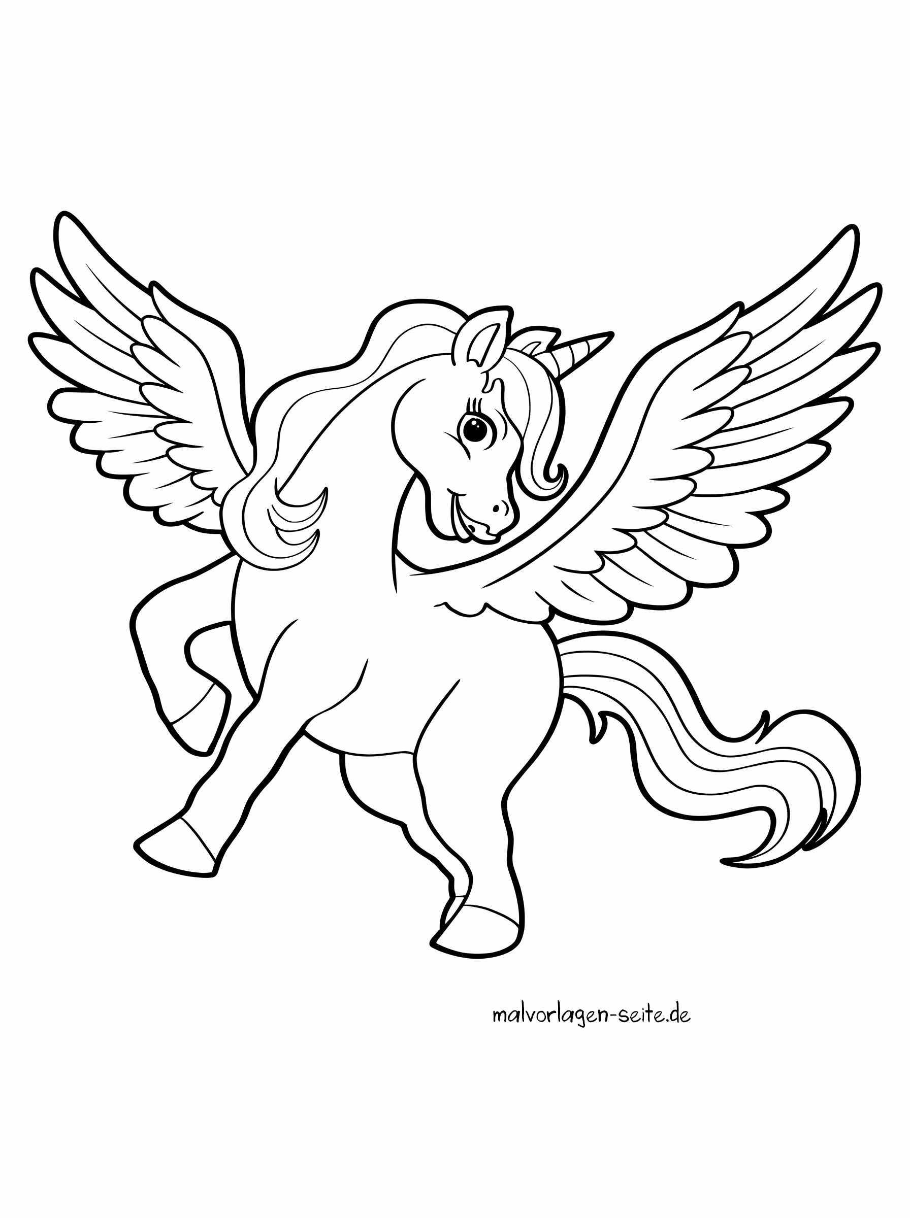Malvorlage Einhorn