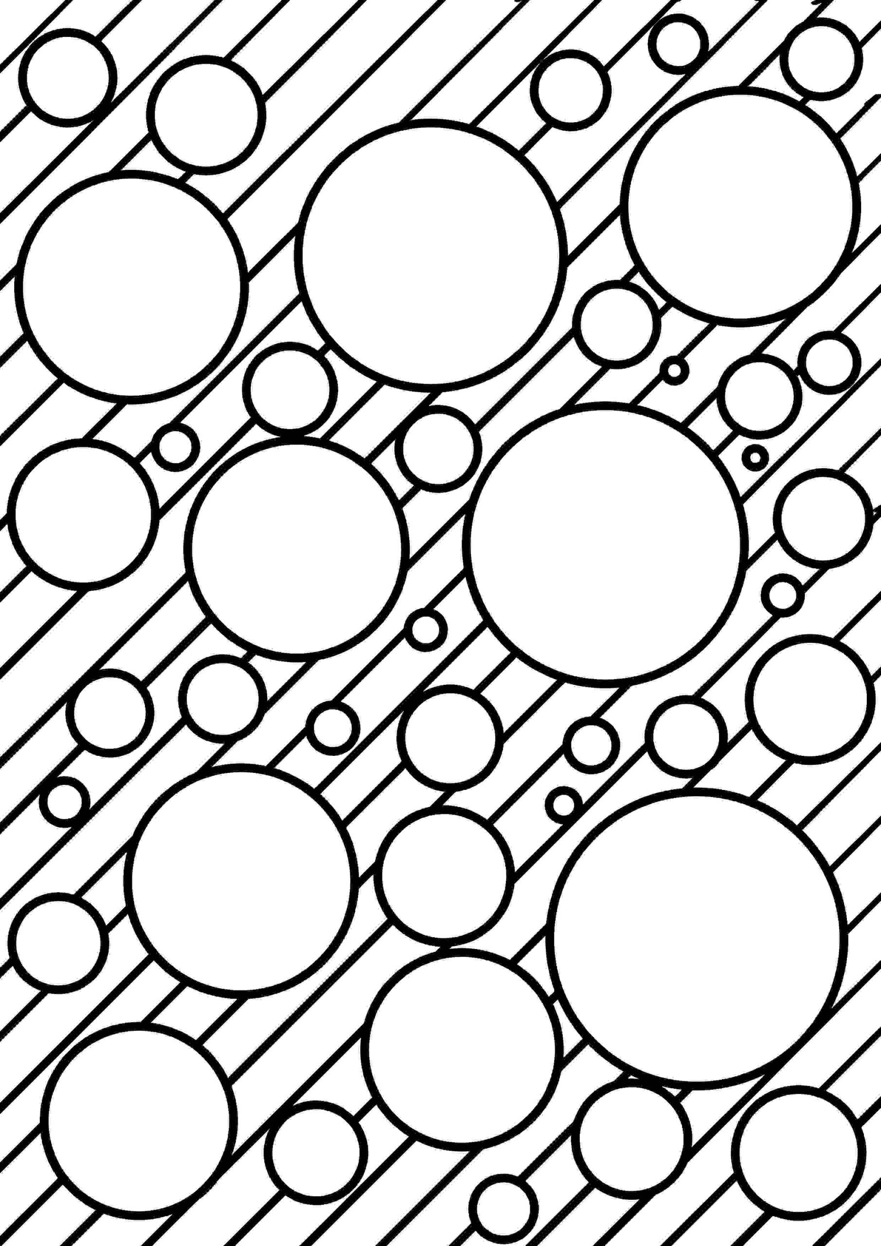 Malvorlage Kreise - geometrische Formen