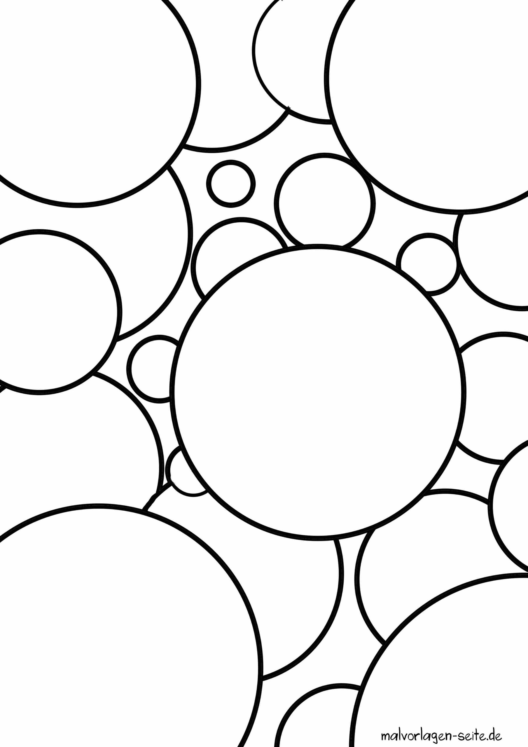 Malvorlage Kreise - geometrische Formen