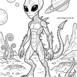 Malbild Alien