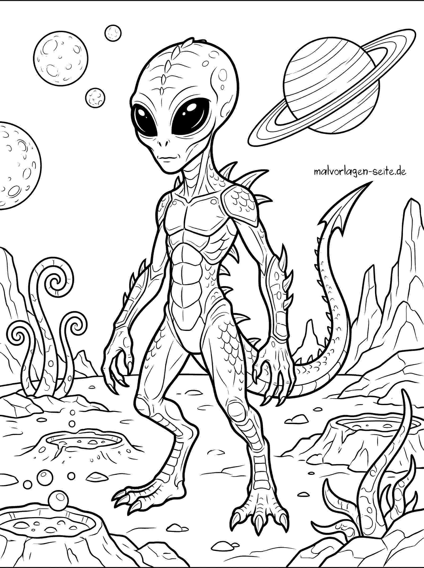 Malbild Alien