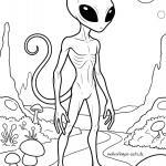 Malvorlage Alien