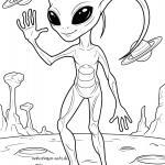 Malvorlage Alien
