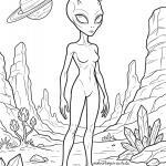 Malvorlage Alien