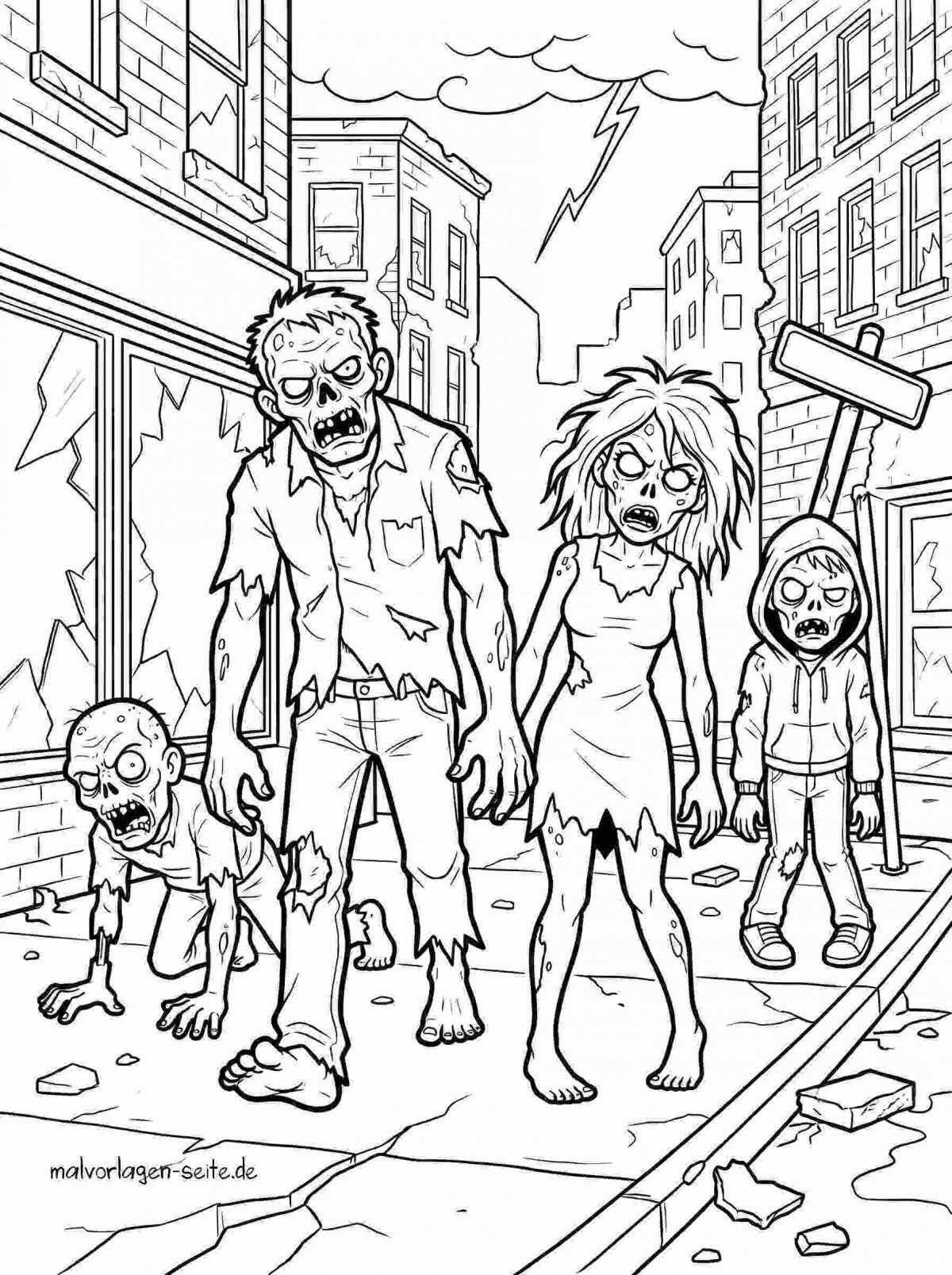 Malvorlage Zombies