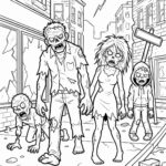 Malvorlage Zombies