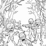 Malvorlage Zombies
