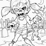Malvorlage Zombie