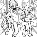 Malvorlage Zombies