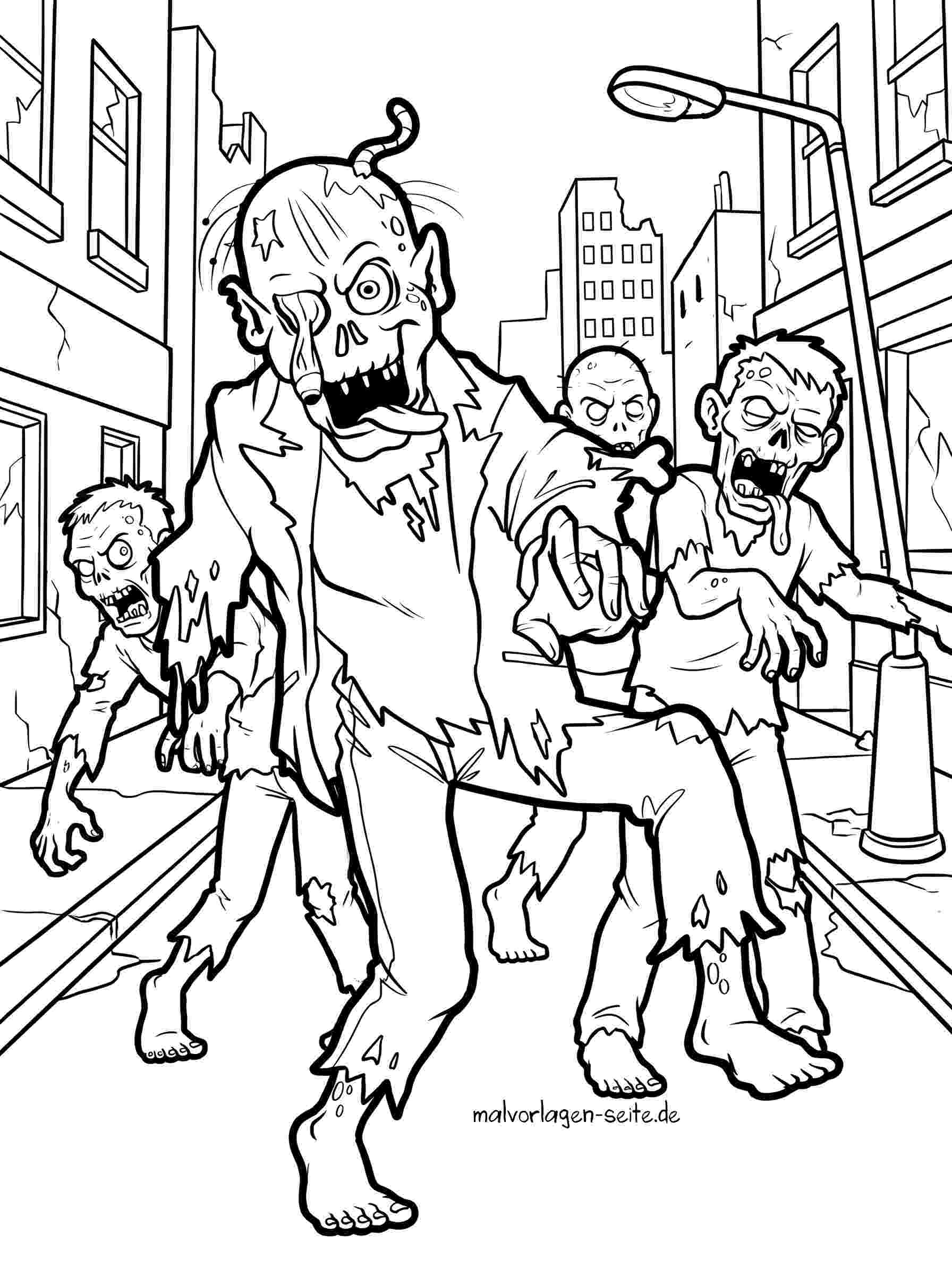 Malvorlage Zombies