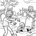Malvorlage Zombies