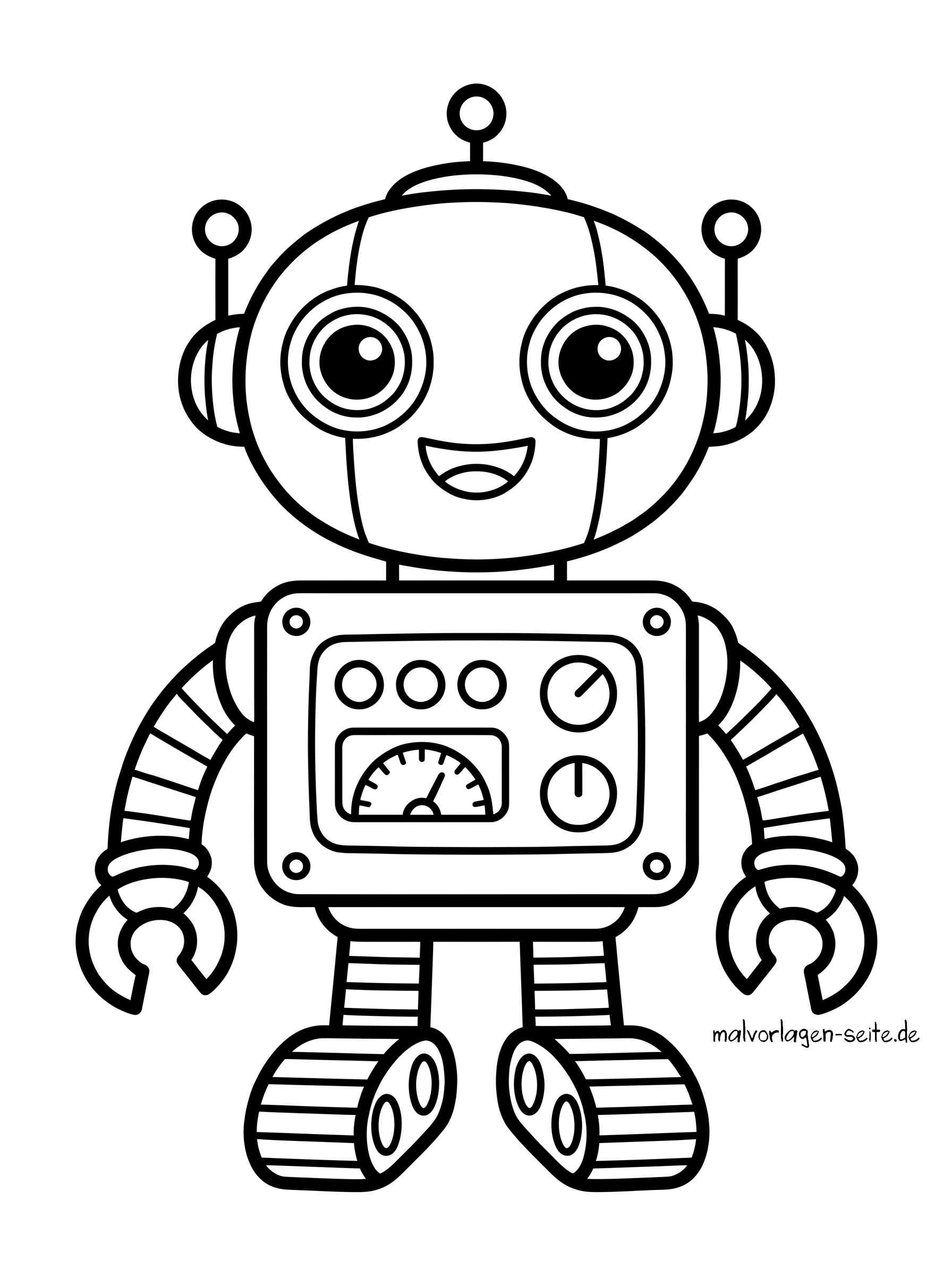 Malvorlage Roboter