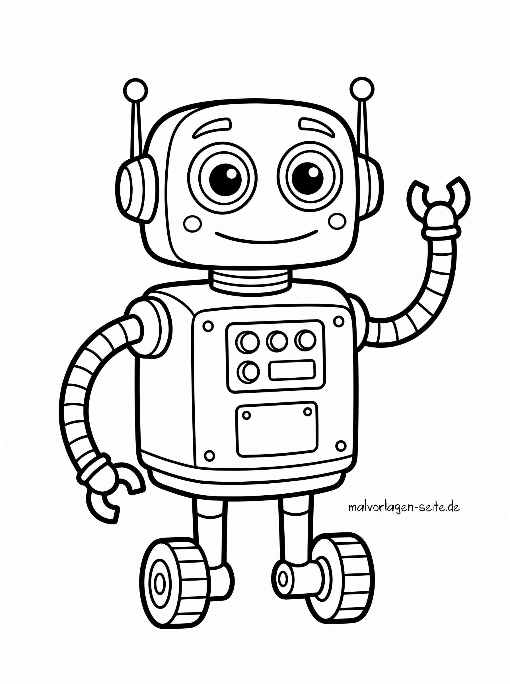 Malvorlage Roboter