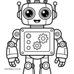 Malvorlage Roboter