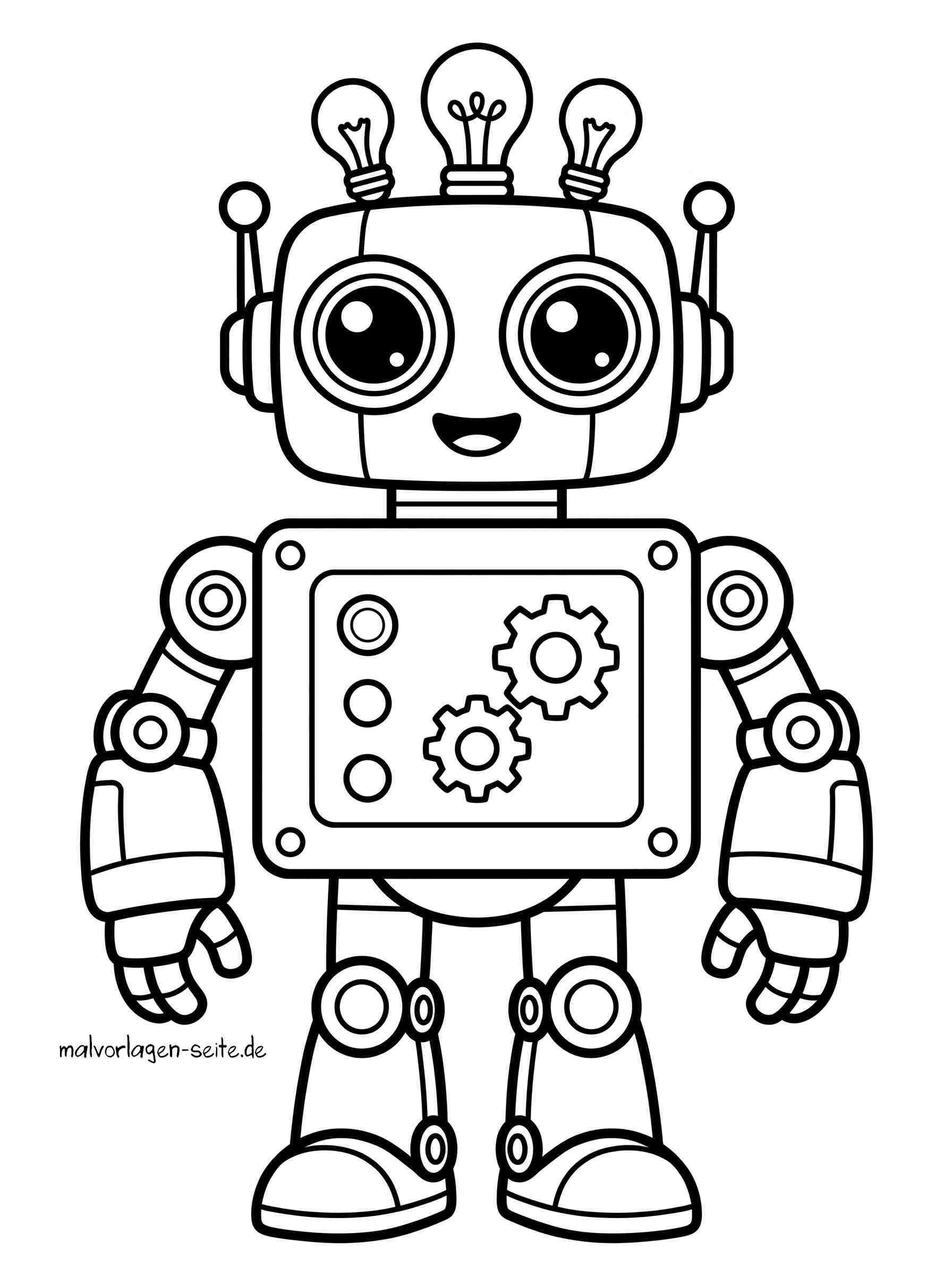Malvorlage Roboter