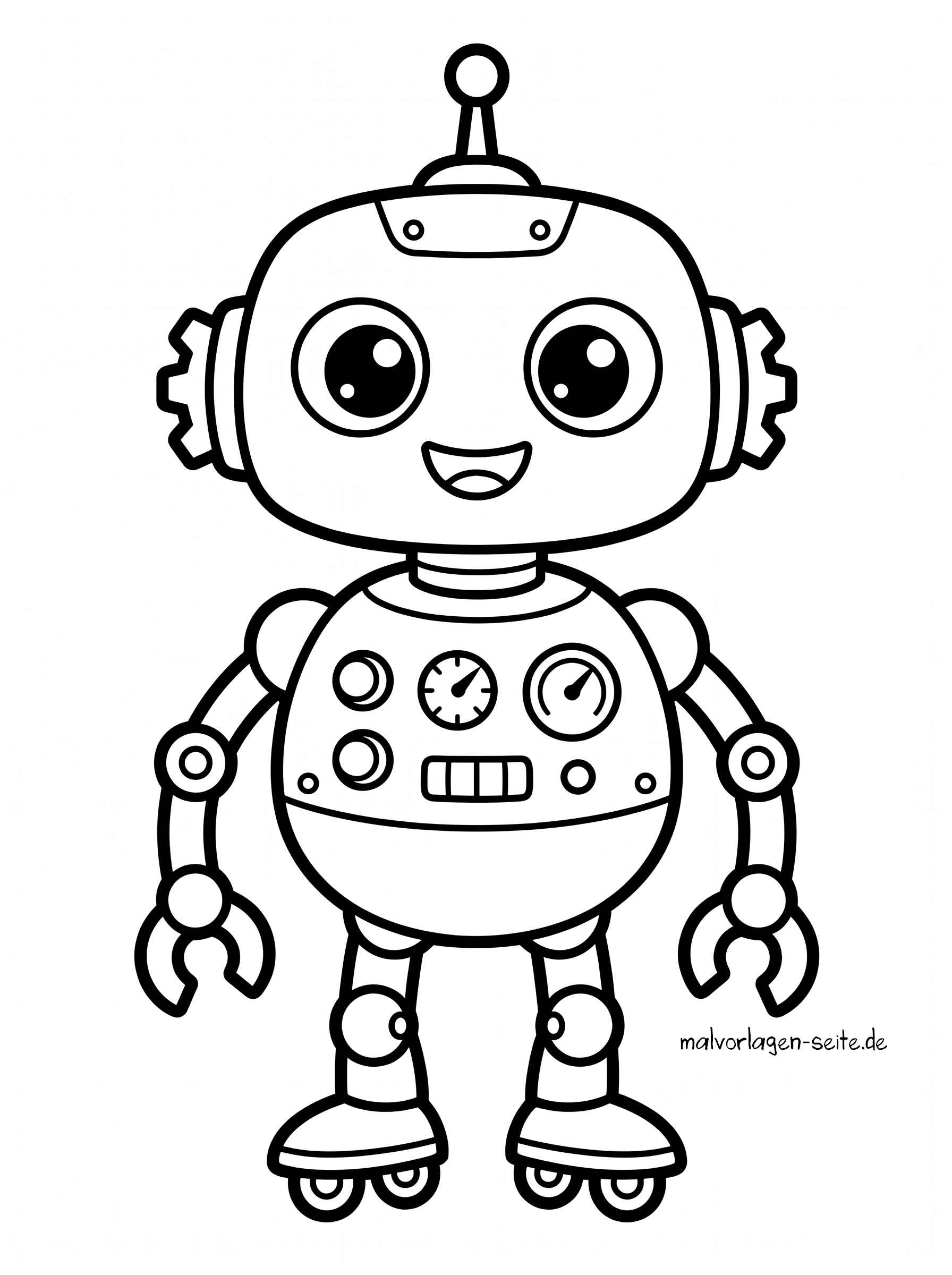 Malvorlage Roboter
