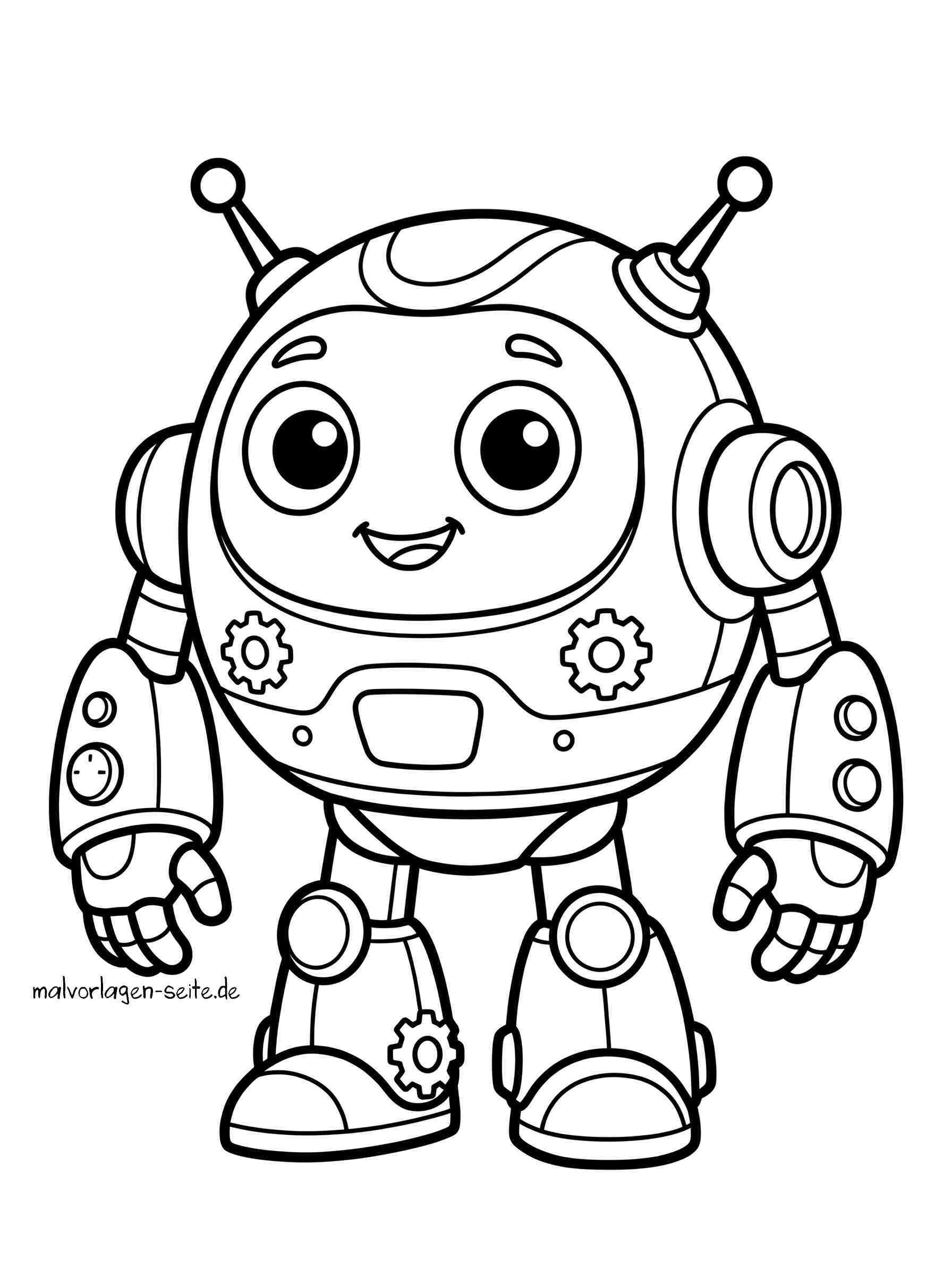 Malvorlage Roboter