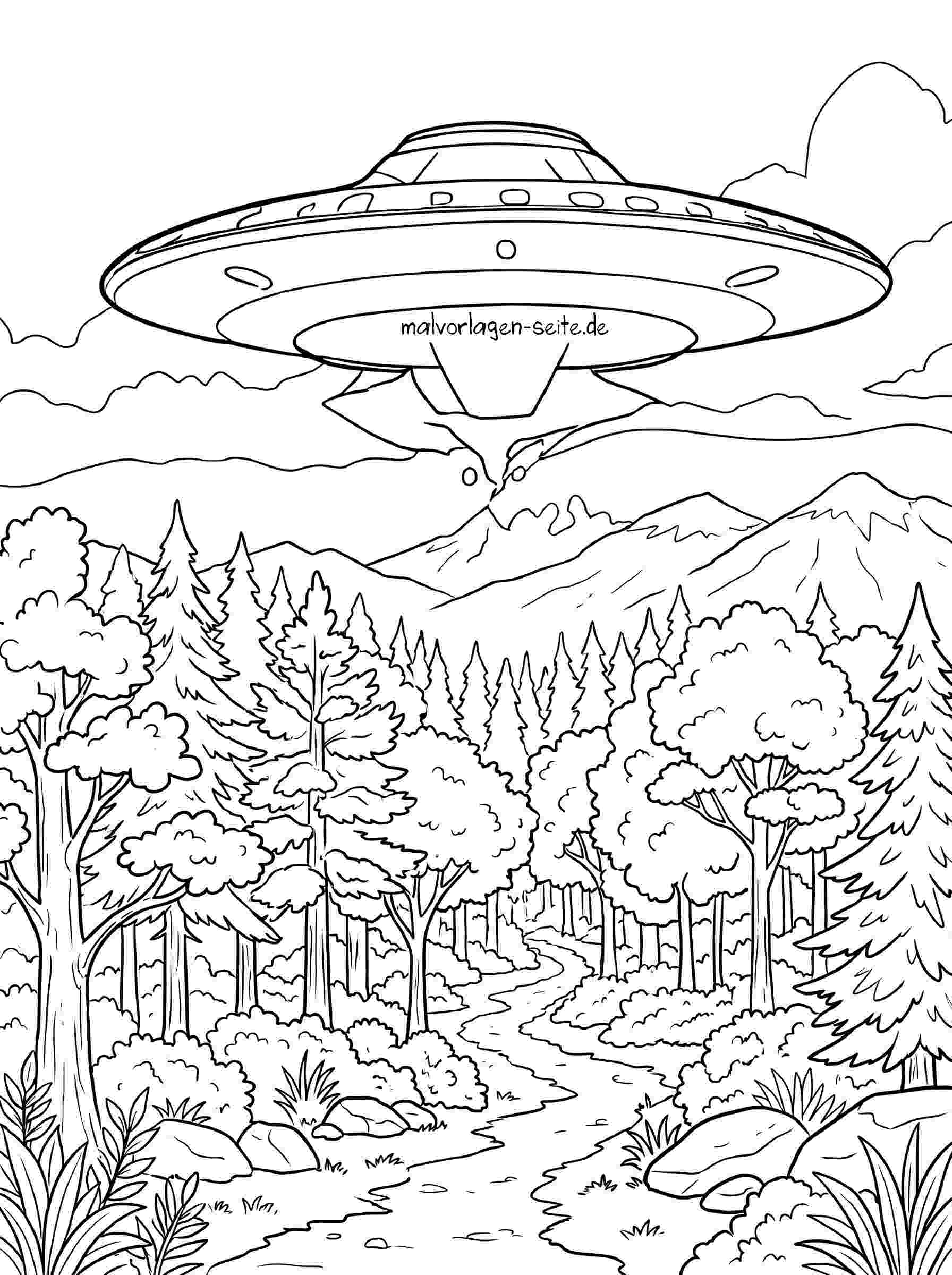 Malvorlage Ufo