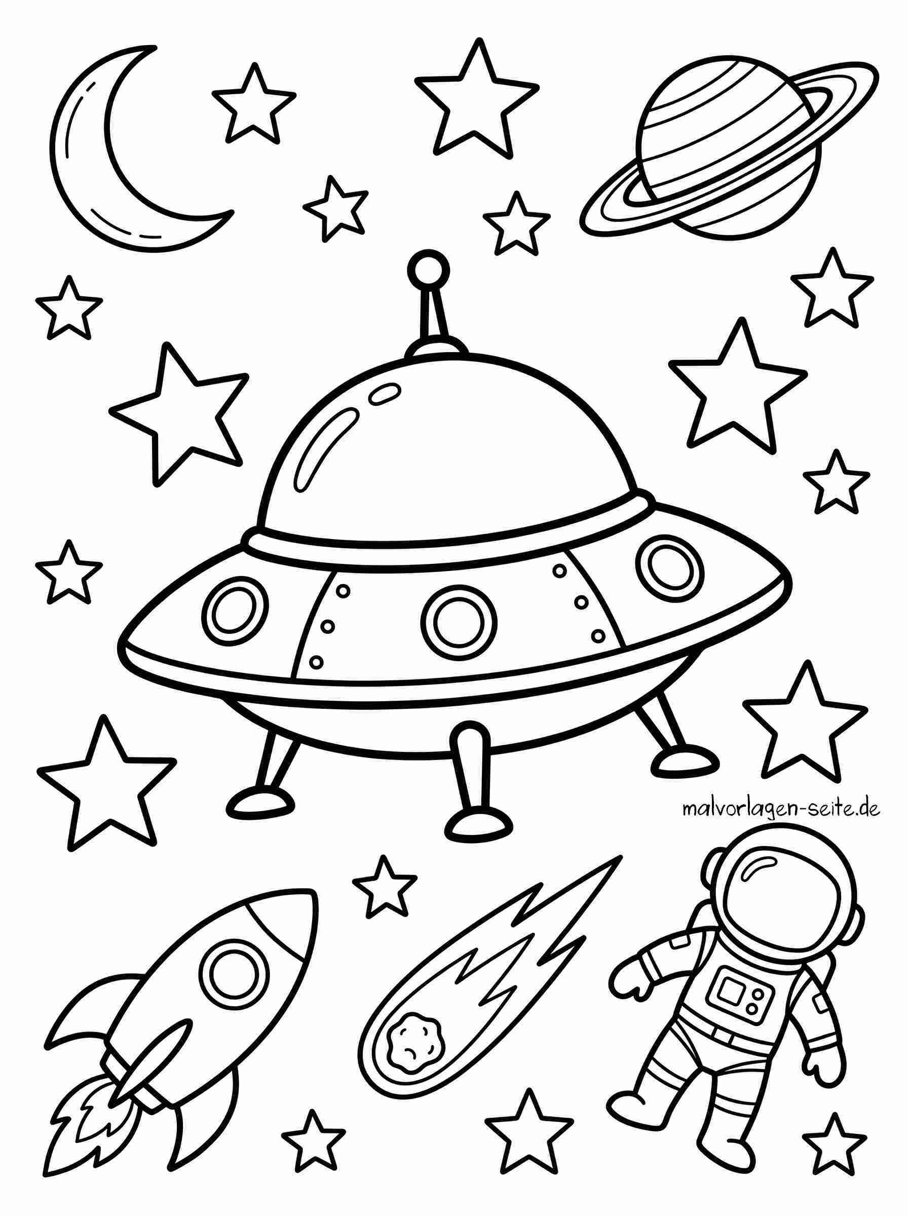 Malvorlage Ufo