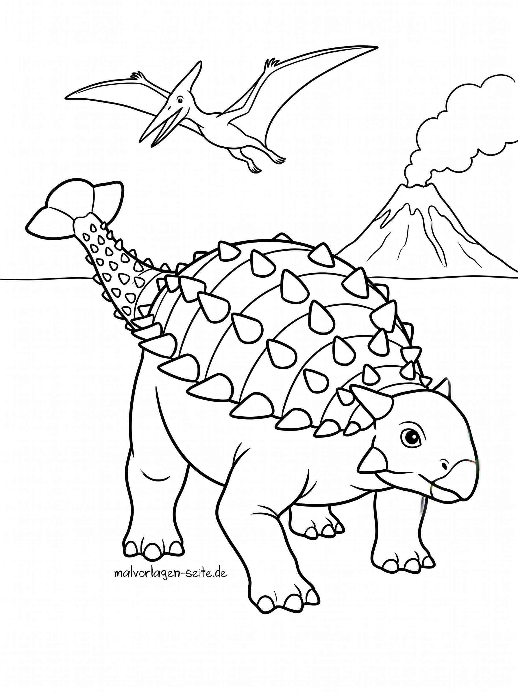 Malvorlage Ankylosaurus