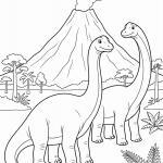Malvorlage Brontosaurus