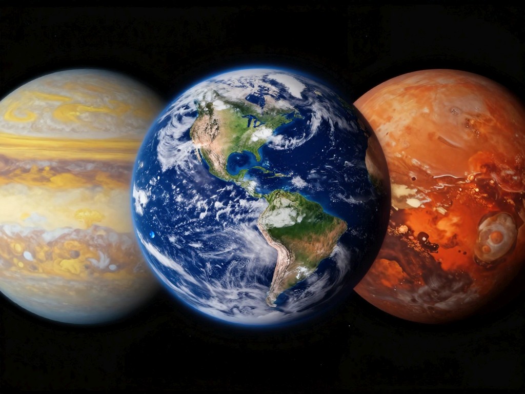 Die Erde im Sonnensystem