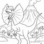 Malvorlage Dilophosaurus Malvorlage Dilophosaurus