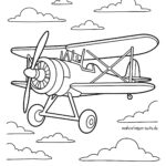 Malvorlage fliegender Doppeldecker Malvorlage fliegender Doppeldecker
