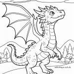 Malvorlage Drache