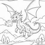 Malvorlage Drache