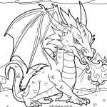 Malvorlage Drache