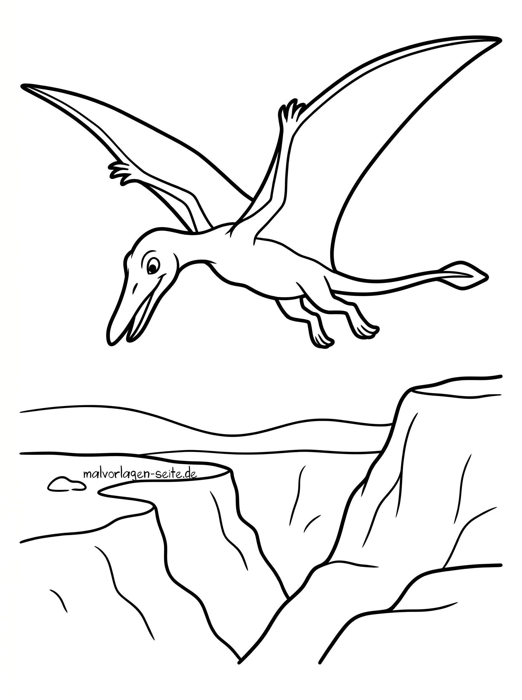 Malvorlage Flugsaurier