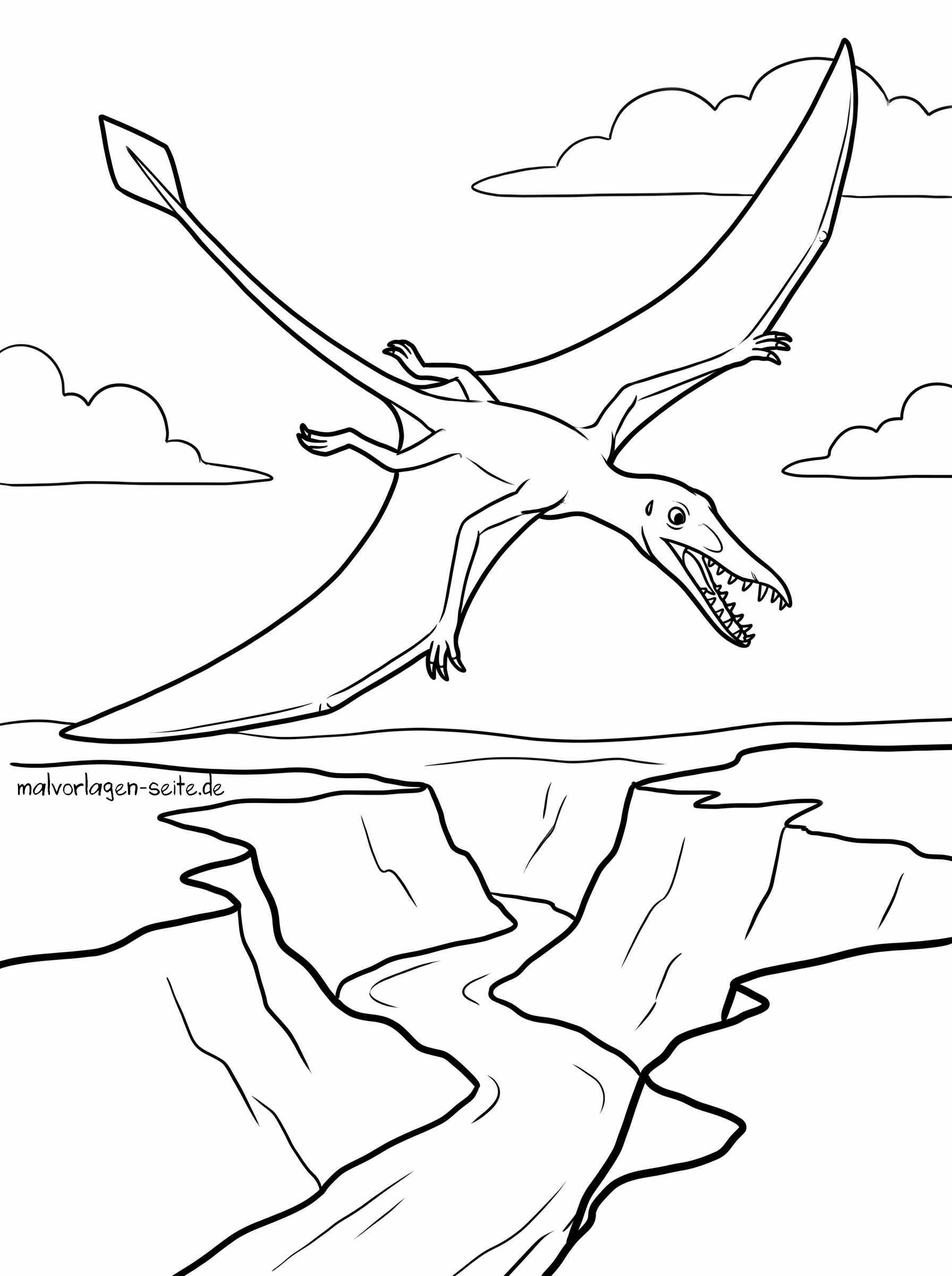 Malvorlage Flugsaurier